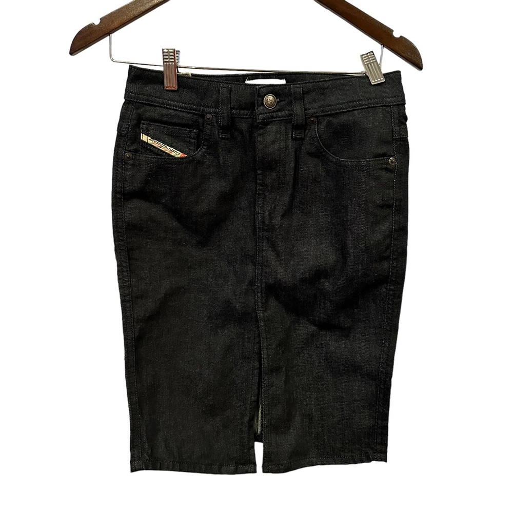 Diesel denim straight pencil vintage y2k‎ jean skirt womens sz 26 cotton stretch